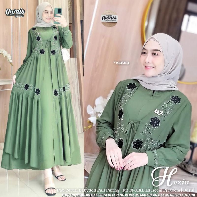 𝐂𝐎𝐃 - HEZIA MAXY // UKURAN L,XL,XXL,XXXL SUPER JUMBO GAMIS CERUTY BABYDOL // GAMIS BORDIL 𝐆𝐚𝐦𝐢𝐬 𝐁𝐞𝐬𝐭 𝐒𝐞𝐥𝐥𝐞𝐫