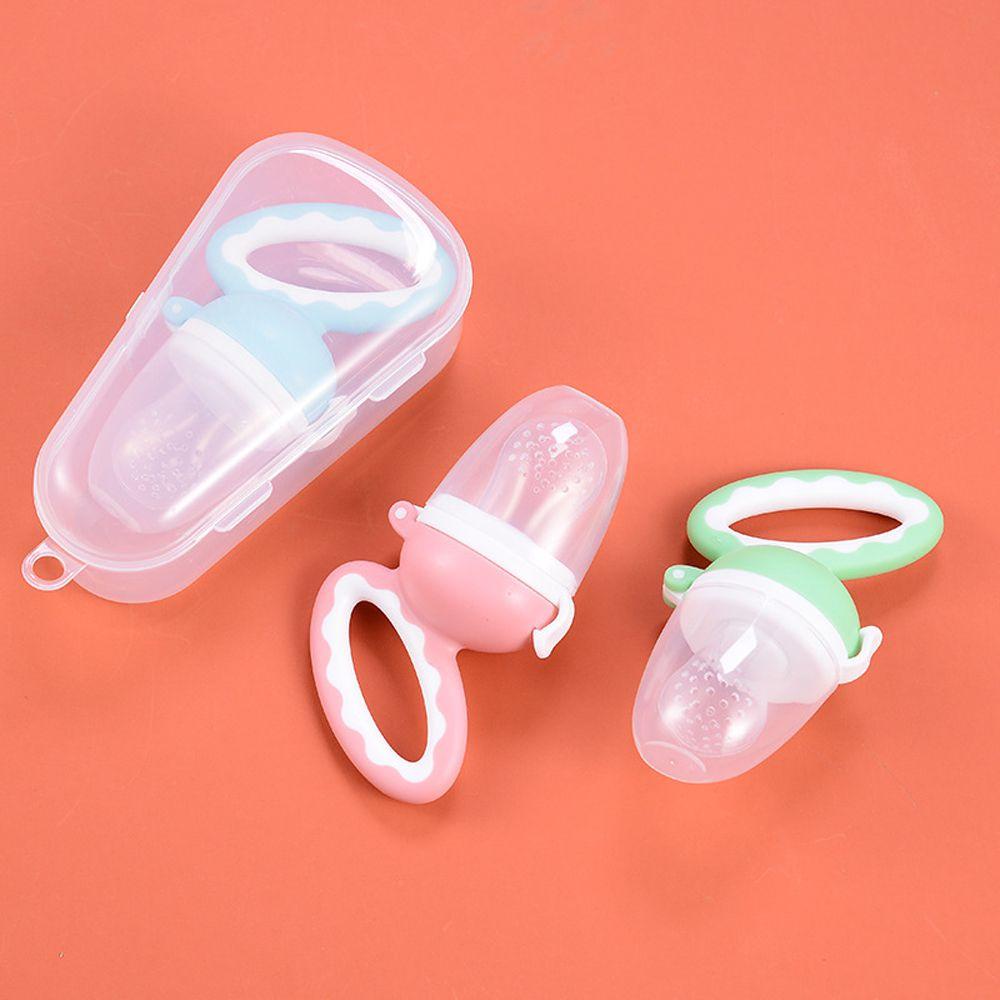 [Elegan] Baby Food Nibbler Boy Girl Safe Fruit Feeding Perlengkapan Bayi Makanan Segar Pegangan Oval Silikon Anak Feeder