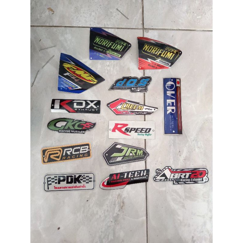 Merek emblem logo knalpot ckc.dos.rsped.abrt20.creampie.pdk.jrm.kou.over.norifumi.fmf.kdx.aitech