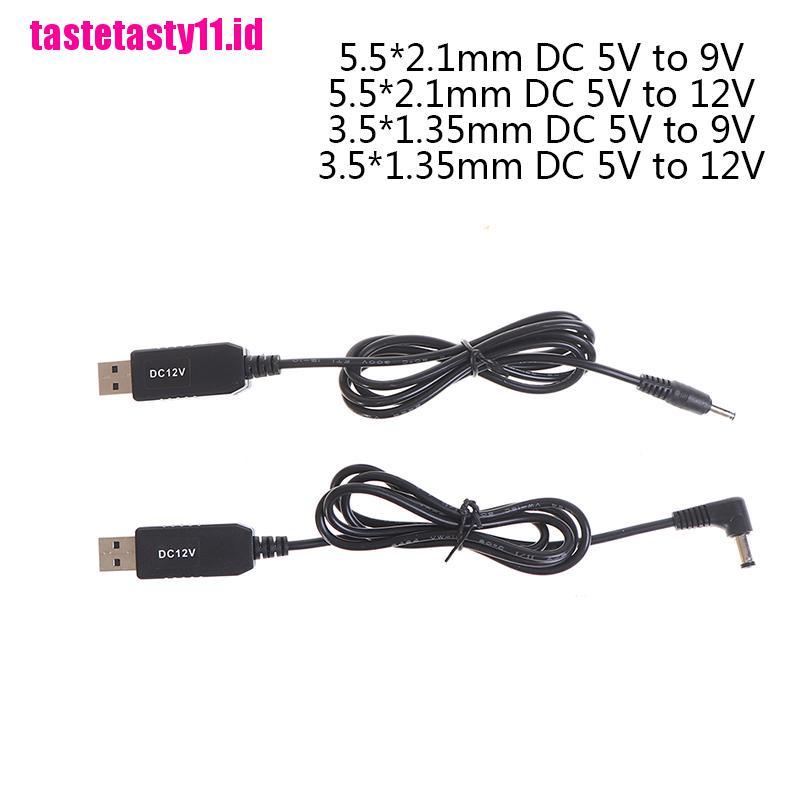 Kabel Adapter Step UP power boost line USB DC 5V Ke 9V 12V 3.5x1.35mm