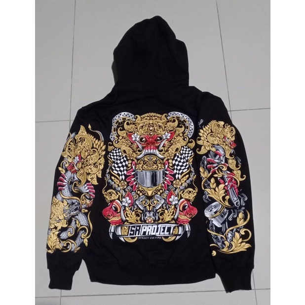 HOODIE SR-PROJECT STREET CULTURE V1 BARONG SECOND LIKE NEW NOT PROSTREET KOHAKU BLOOD FLOWER SUNMORI