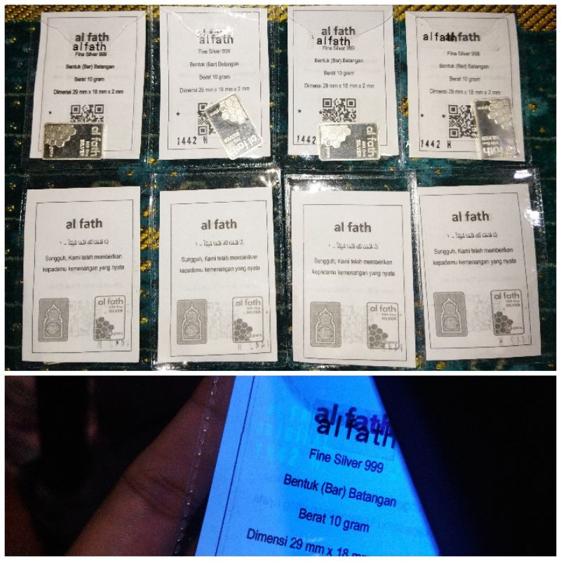 PERAK BATANGAN PERAK BAR ANTAM GOLD SRH DAN AL FATH FINE SILVER LM PERAK