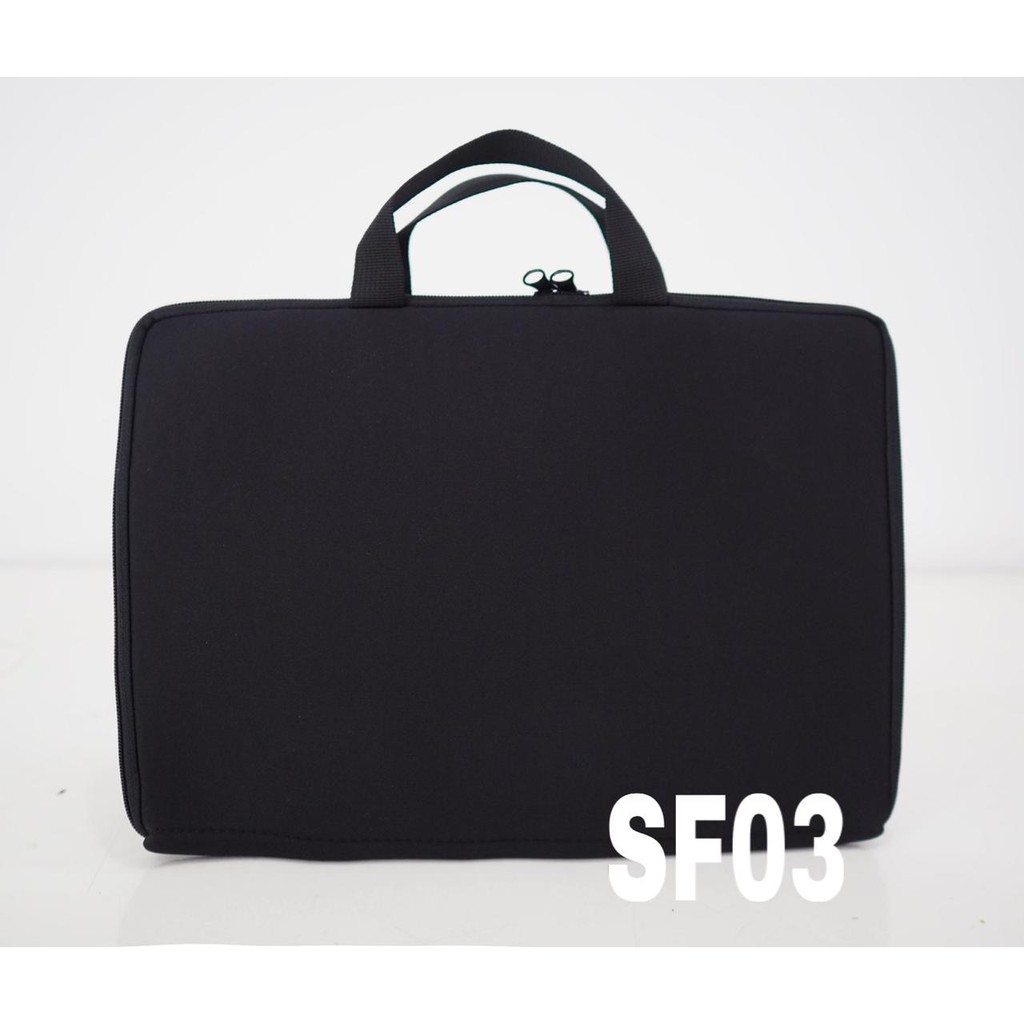 Tas laptop softcase/ sleeve case hitam tenteng MOHAWK 10, 13, 14, 15 inch code BN03