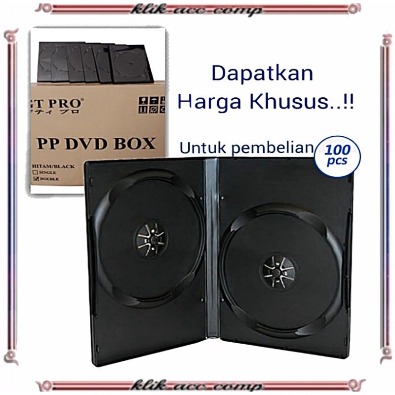 DVD Box 9mm Double GT-PRO hitam