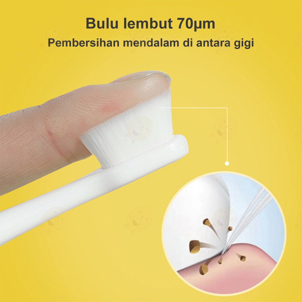 Sikat gigi bayi anak lembut Toothbrush baby lucupembersih mulut bayi 2-12 tahun