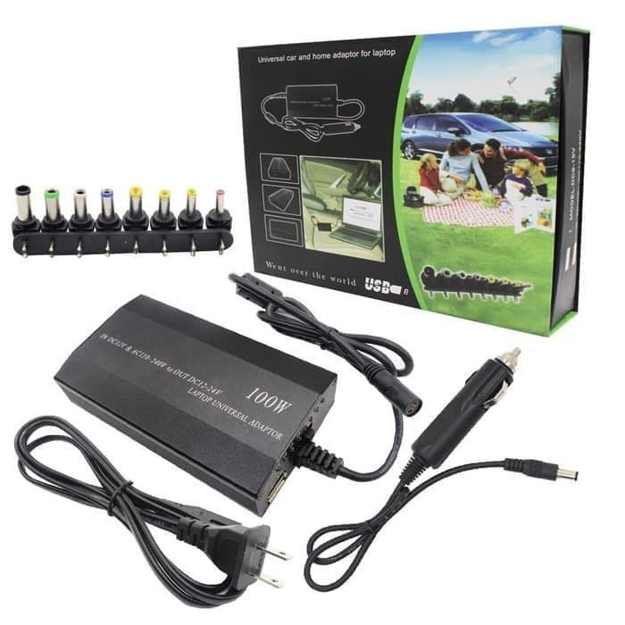 Adaptor Charger Casan laptop Universal 100w/Charger Notebook Universal 100watt Acer/Asus/Lenovo,Dell