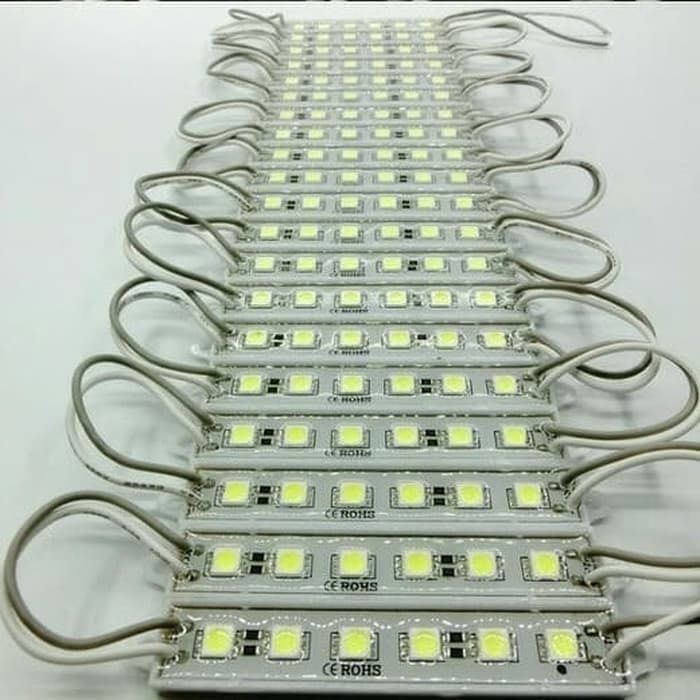 LAMPU LED STRIP 6 MATA ETALASE PLAFON DEKORASI SMD 5050 12 VOLT- Merah
