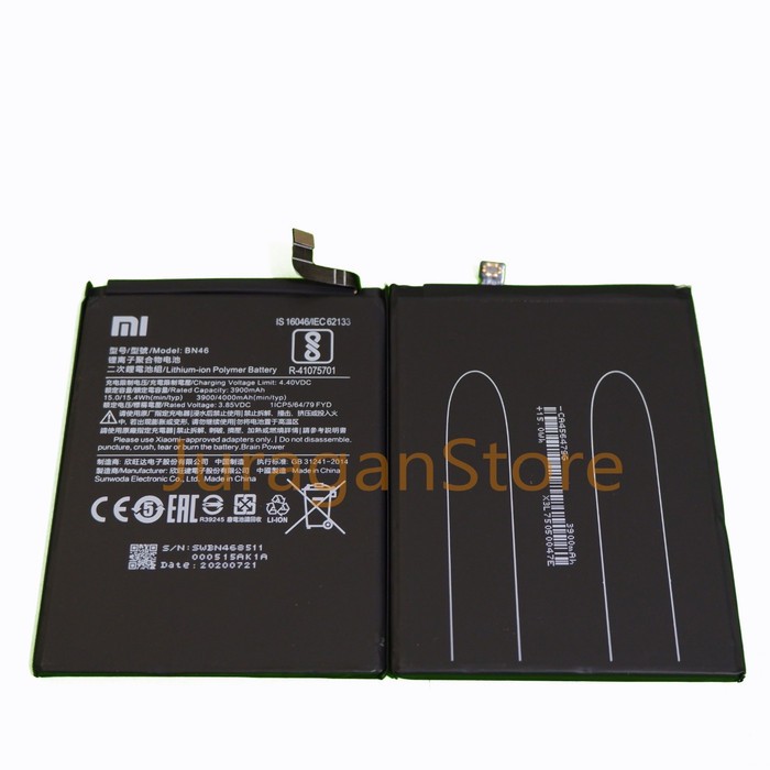 BATERAI BATRE BATTERY XIAOMI REDMI 7 REDMI NOTE 8 BN46 ORIGINAL