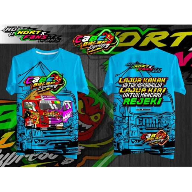 Kaos Truck Cabe Balap Speed Shopee Indonesia