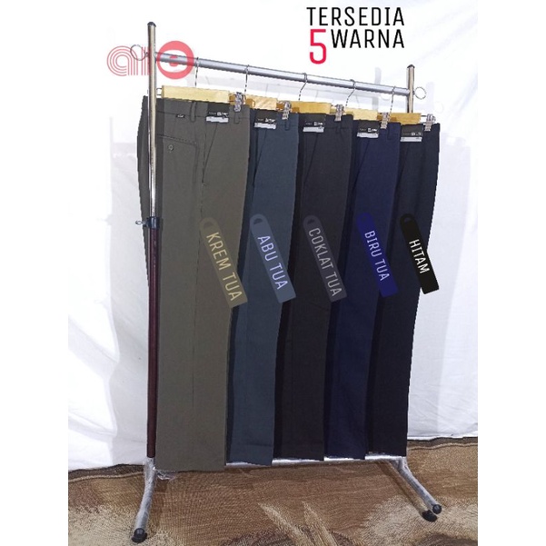 CELANA KERJA PRIA FORMAL KANTOR SIZE 27 - 42 BAHAN KAIN UKURAN JUMBO BIG SIZE REGULAR