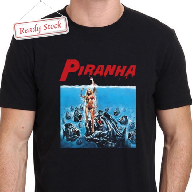 Piranha 80's Vintage Movie Horror Tshirt
