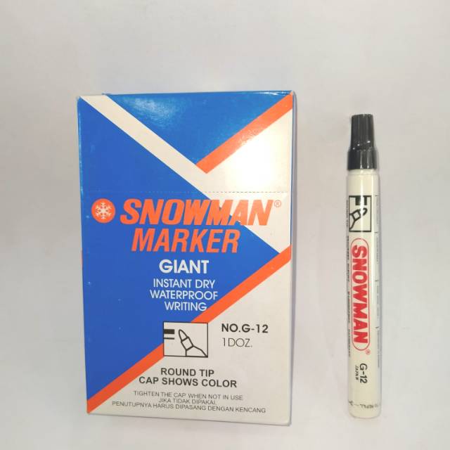 

Spidol Snowman Marker G-12/ Spidol Snowman warna/spidol permanent