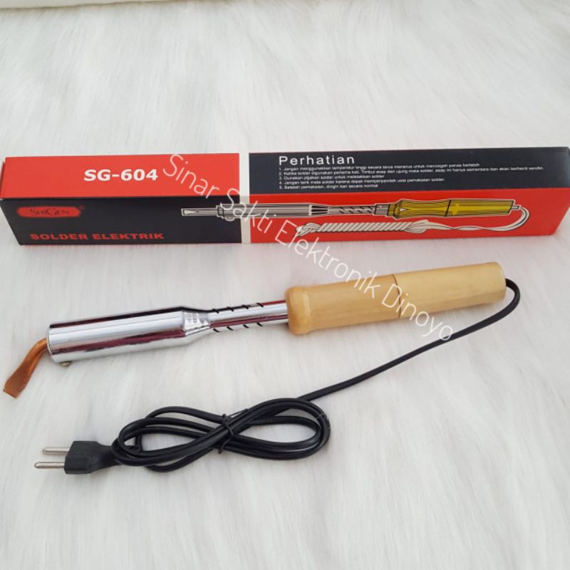 Solder listrik 100 watt 100W / Alat Patri gagang kayu / Soldering iron 220V / Solder 100 Watt