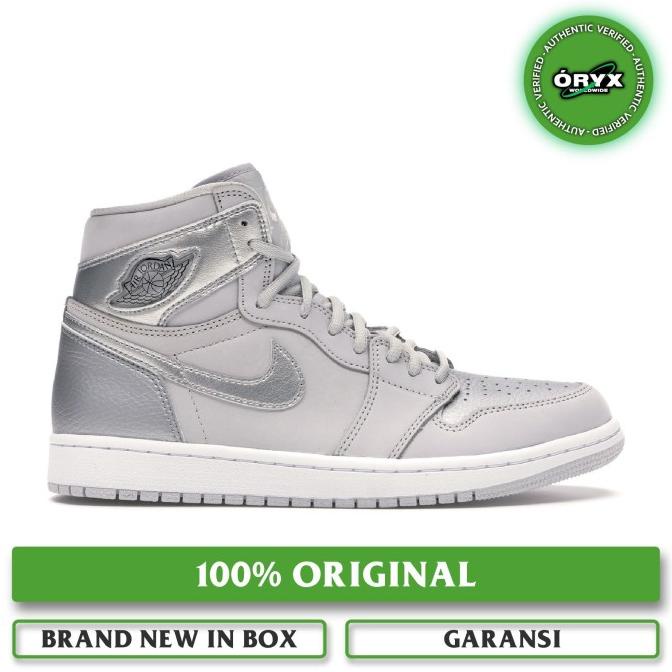 Nike Air Jordan 1 High Og "TOKYO" Neutral Grey/Metallic Silver/White Termurah