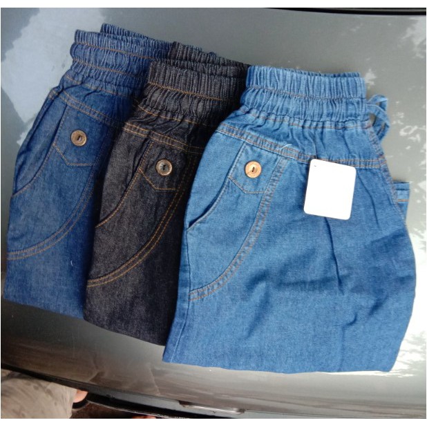 METRO CELANA KULOT JEANS POLOS XL dan JUMBO XXXL BASIC DAN MAYUNG GBM