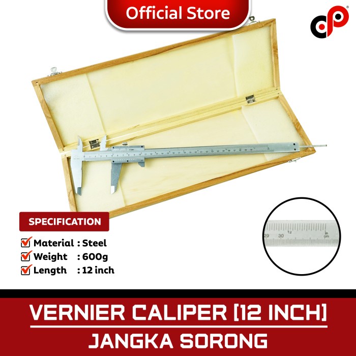 

Sigmat Tricle Vernier Caliper Jangka Sorong 6", 8", 12" Inch