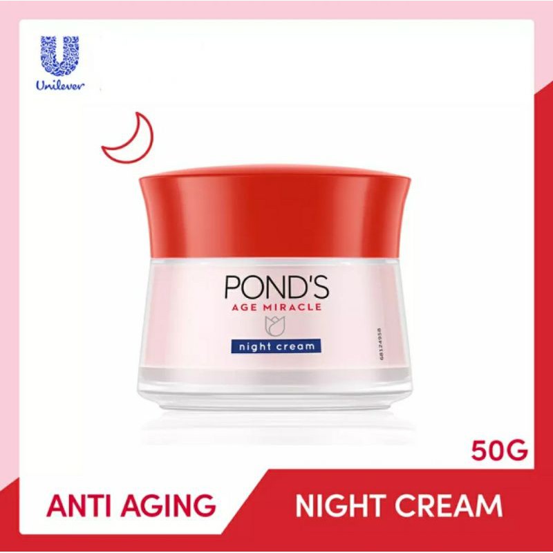 Jual Ponds Age Miracle Retinol Night Cream Youthful Glow 50 G