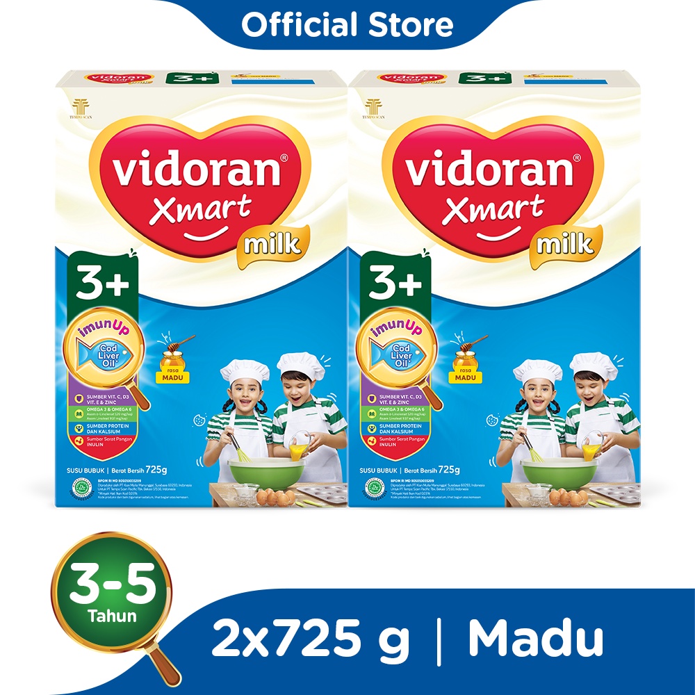 Promo Harga Vidoran Xmart 3 Madu 725 gr - Shopee