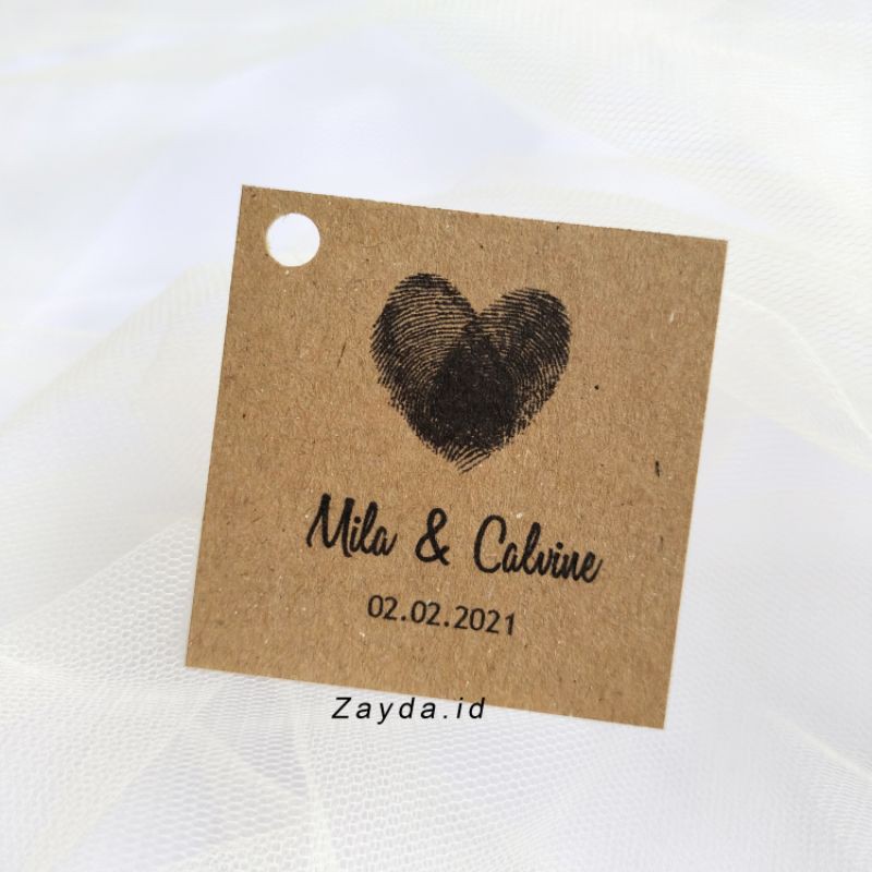Kartu Ucapan Rustic/Kartu Ucapan Pernikahan/Kartu Ucapan Souvenir/Kartu Penukaran Souvenir