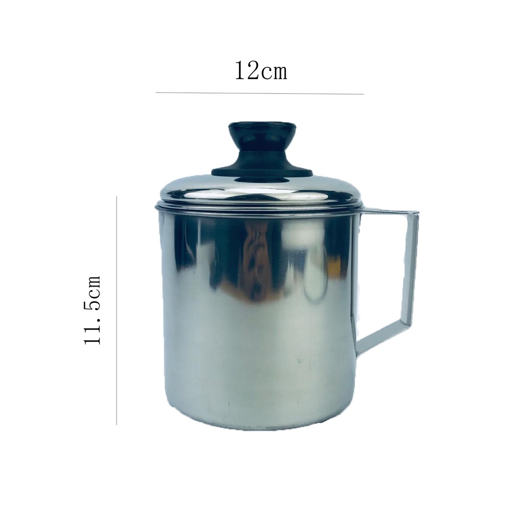 Indoglass / Stainless Steel / Oil Pot / 12cm 1.1 Liter