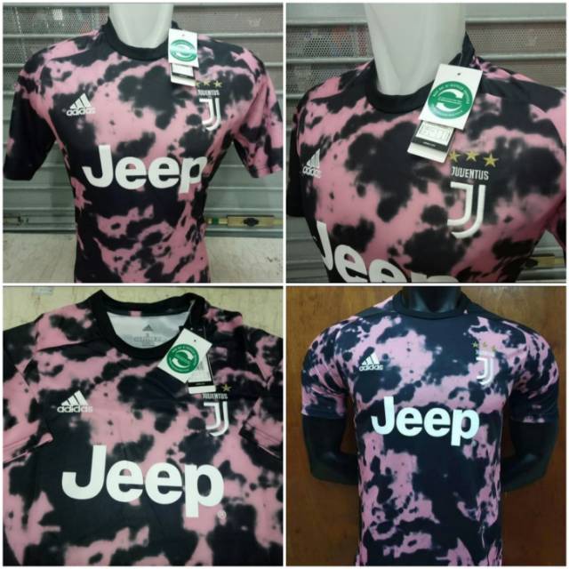 JERSEY BOLA JUVENTUS TRAINING PINK NEW 2019/20 GRADE ORI