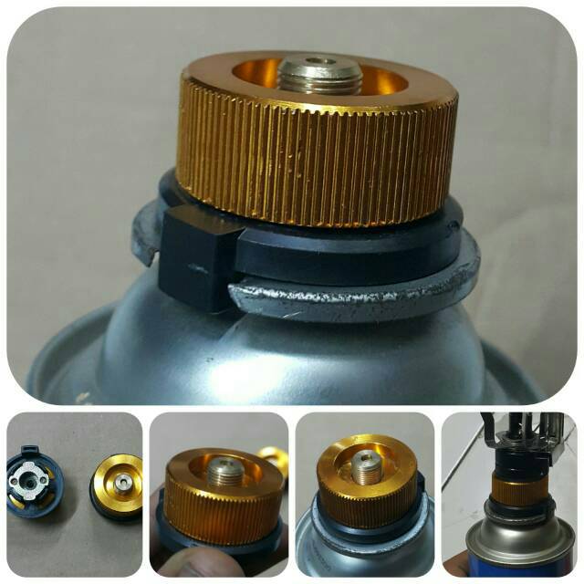 Jual Adapter gas / adaptor gas kaleng / adapter refill camping portable