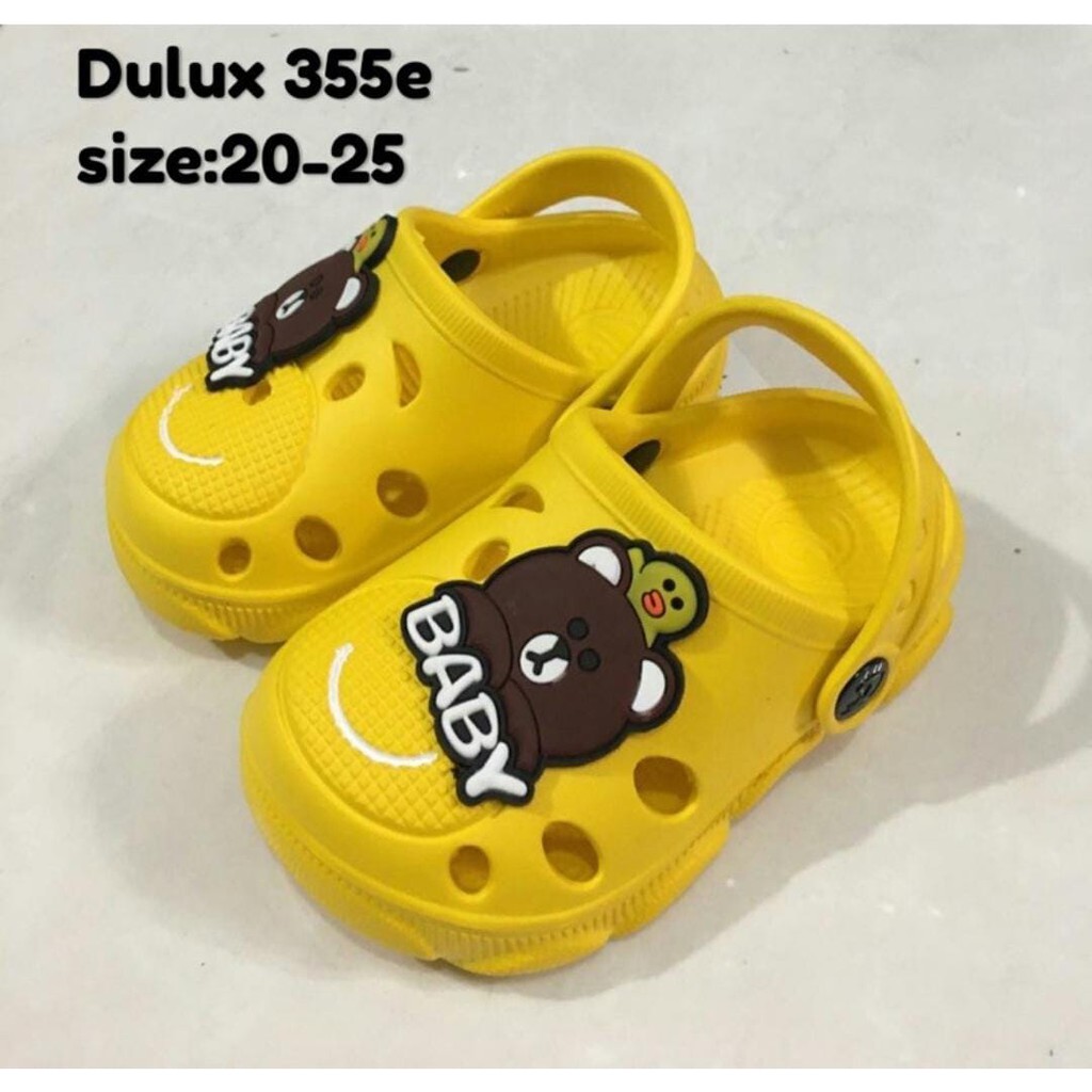 DX-355E Sandal Baim Anak Laki Laki Cowok Karakter Beruang Baby Merek Dulux Ukuran 20-25