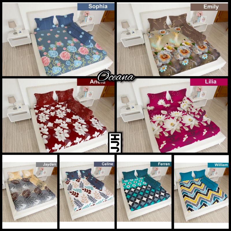 Sprei Lady Rose Jayden/ Lilia/ Sophia/ William/ Anela/ Celine/ Emily/ Ferren Ukuran 160/ 180x200
