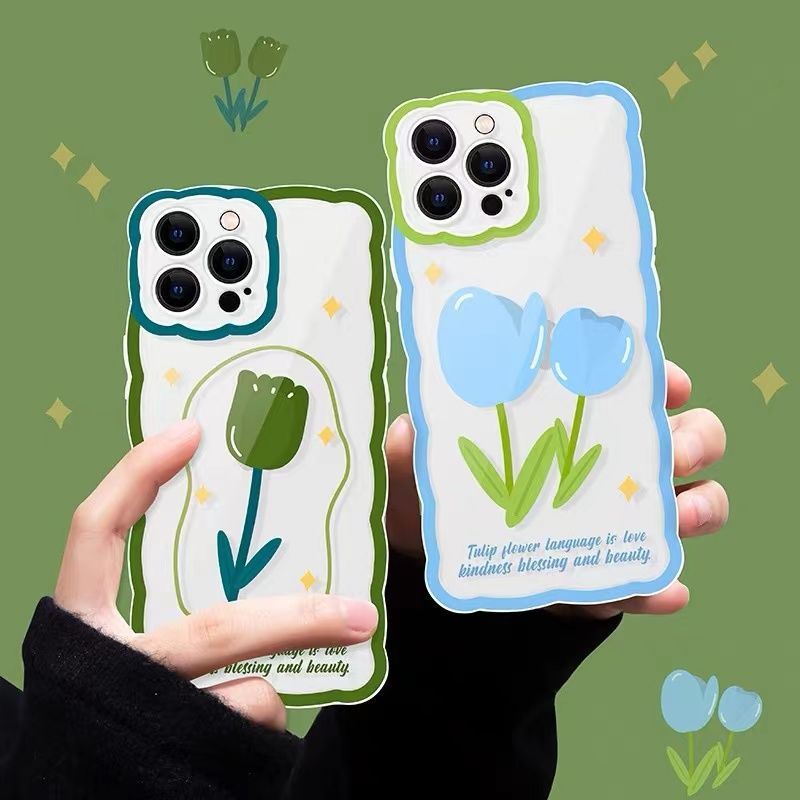 Soft Case Silikon TPU Transparan Motif Bunga Untuk iPhone 12 13 Se 2020 6 6S 7 8 Plus X XS XR 11 Pro Max