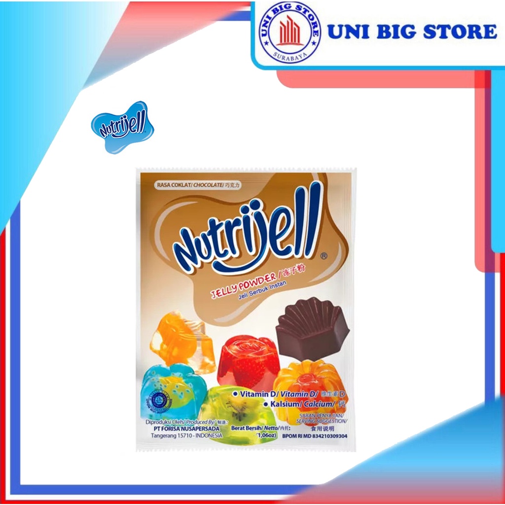 

Nutrijell Jelly Powder Chocolate 15 gr Coklat Cokelat Jelli Agar Jeli