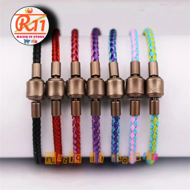 Gelang Tali Kawat Anti Air Waterproof Untuk Charm Liontin Mainan Atau Emas