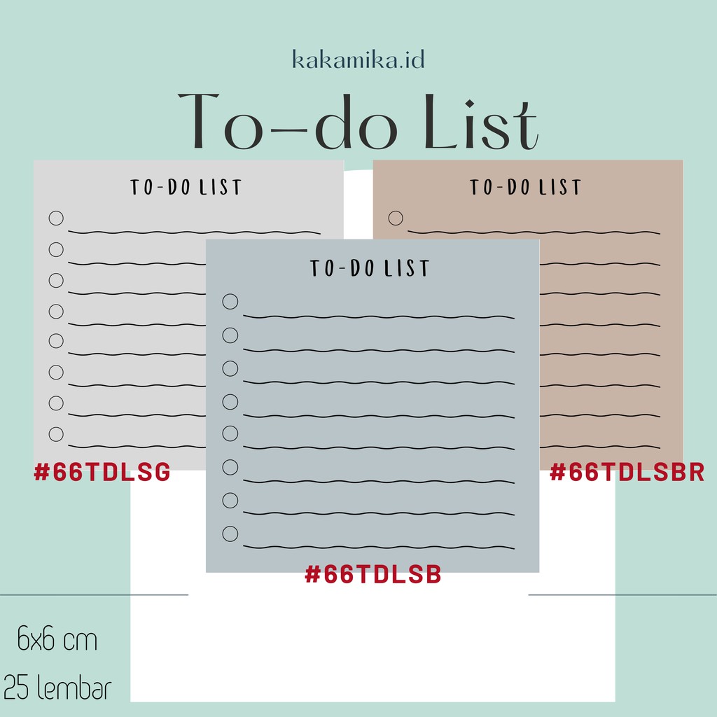 

Memo Pad / Note Pad Aesthetic - To do list ( COD )