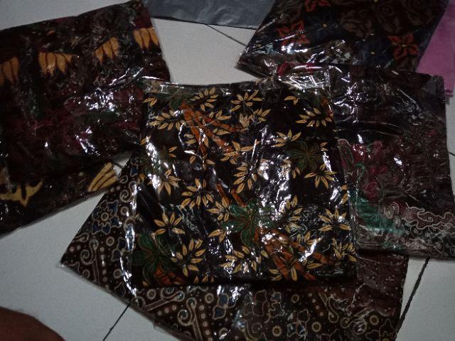 (seragam Keluarga) Maura Couple - Sania Ruffle Batik Couple Ori Ndoro Jowi - Bunga Ulir Oren