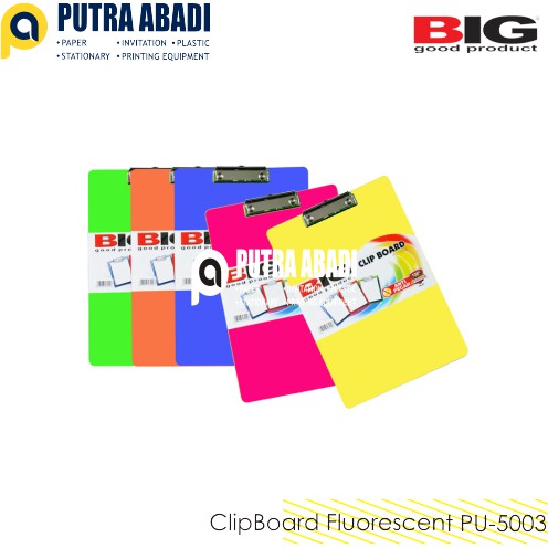 

Clip Board Plastik Big Warna Skot - Papan Dada/Papan Jalan/Papan Ujian