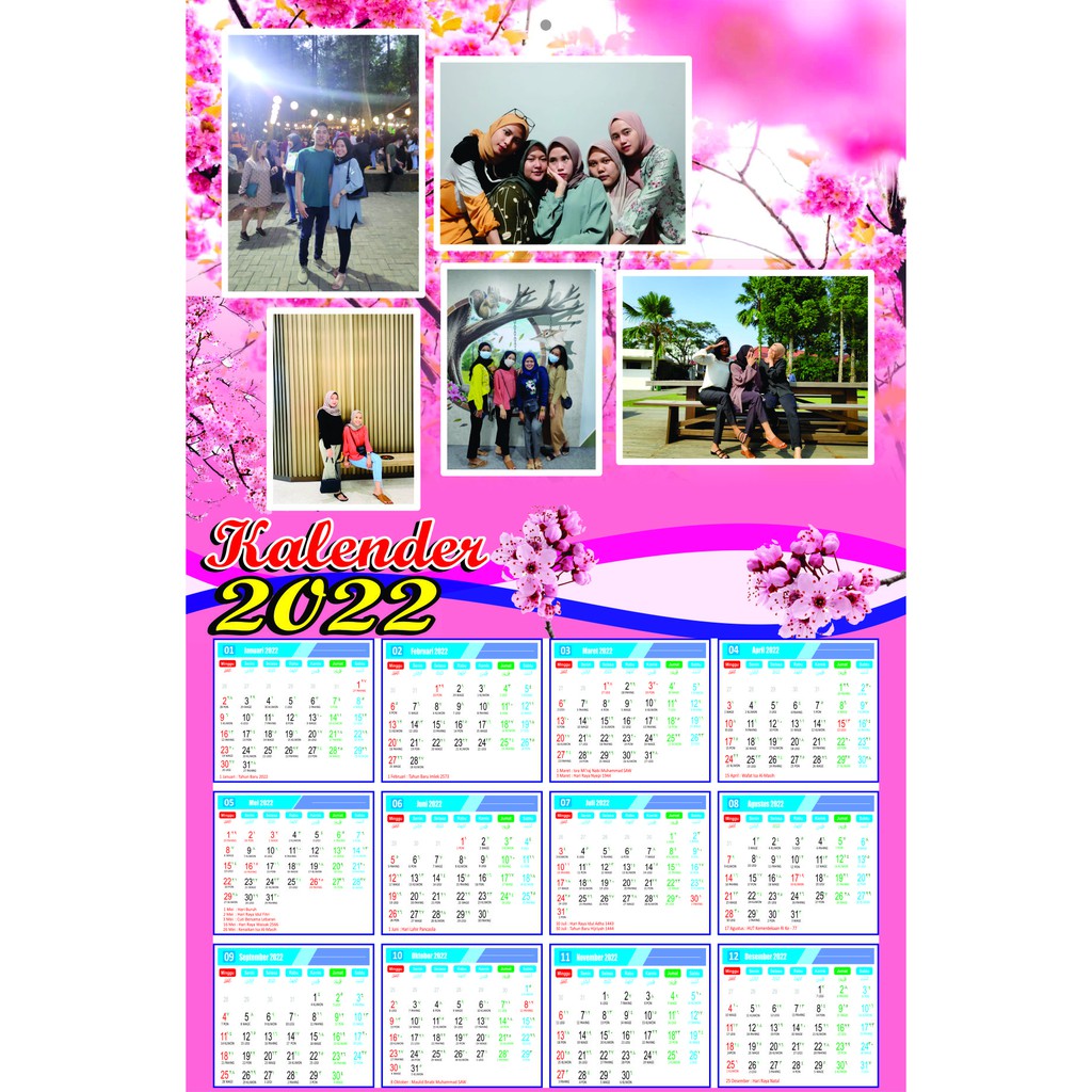 

KALENDER FOTO 2022 (MINIMAL 2 PCS) BISA PAKAI NAMA