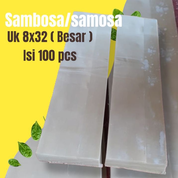 

Kulit Sambosa/samosa uk Besar (8×32) cm isi 100pcs