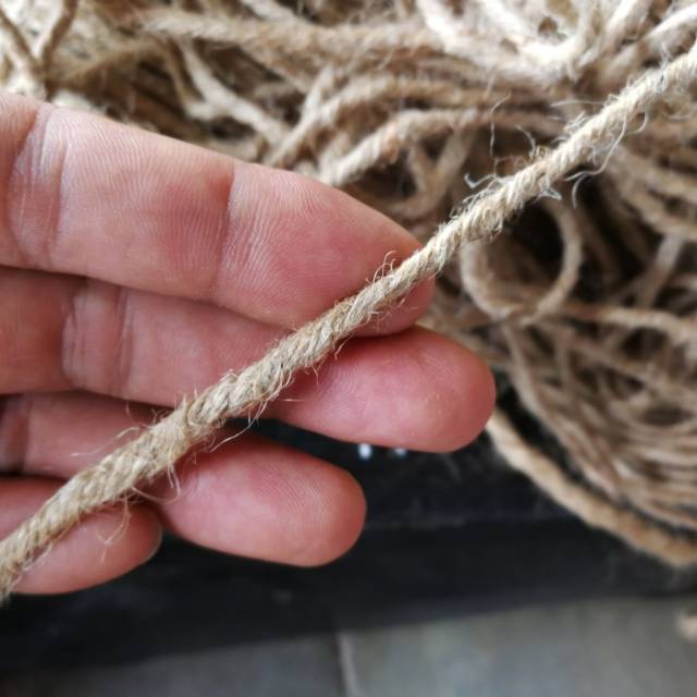 Tali goni jute burlap paperbag hang tag