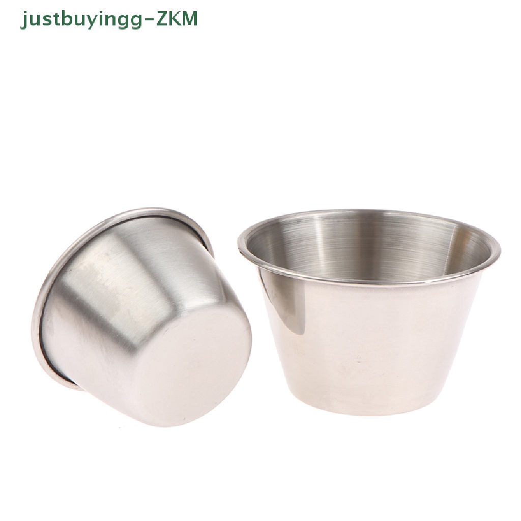 2pcs Cangkir Saus Tomat Salad Pancake Bahan Stainless Steel