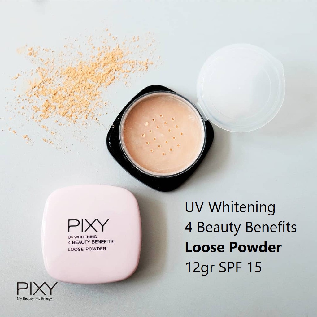 Pixy UV Whitening 4 Beauty Benefit Loose Powder ( Bedak tabur ) 12g (VC)