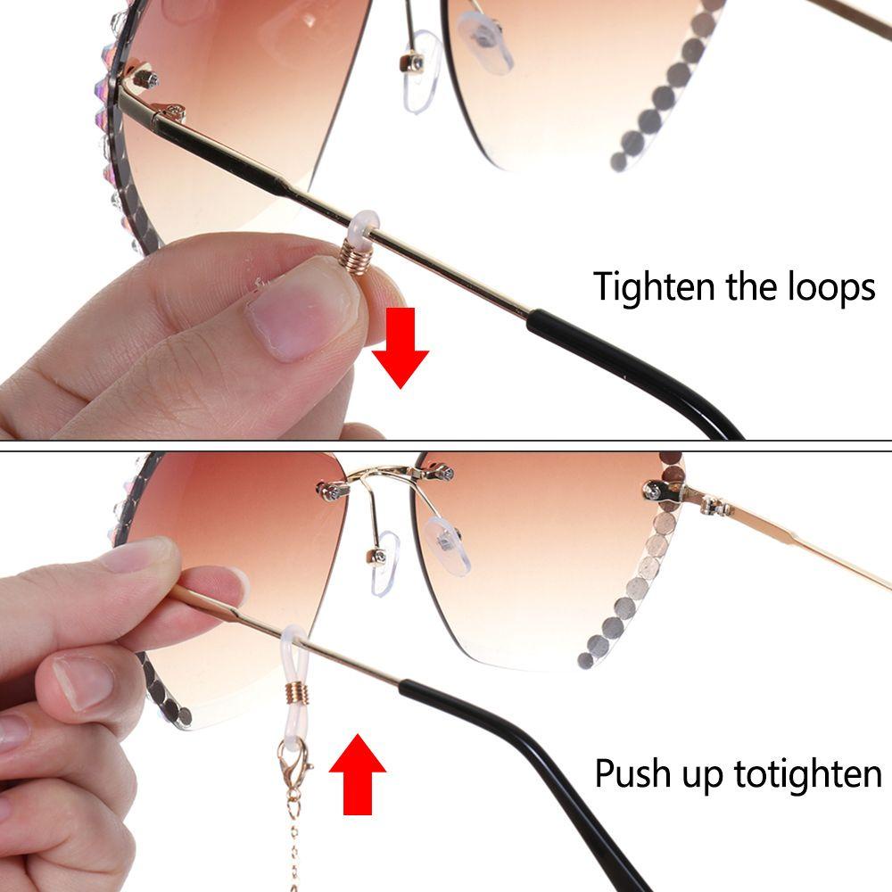 Rantai Kacamata Anti slip Aksen Mutiara