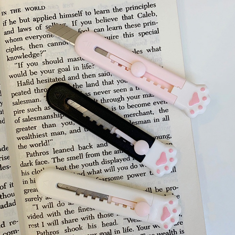 Creative Cute Cat Paw Series Utility Knife Student Mini Cartoon Paper Cutter