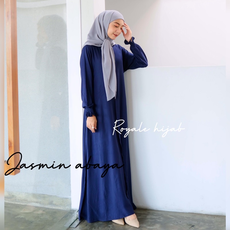 Jasmin gamis abaya polos katun rayon twill