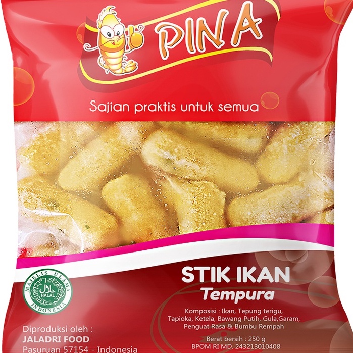 

Frozen Food Pina Stik Ikan 250gr