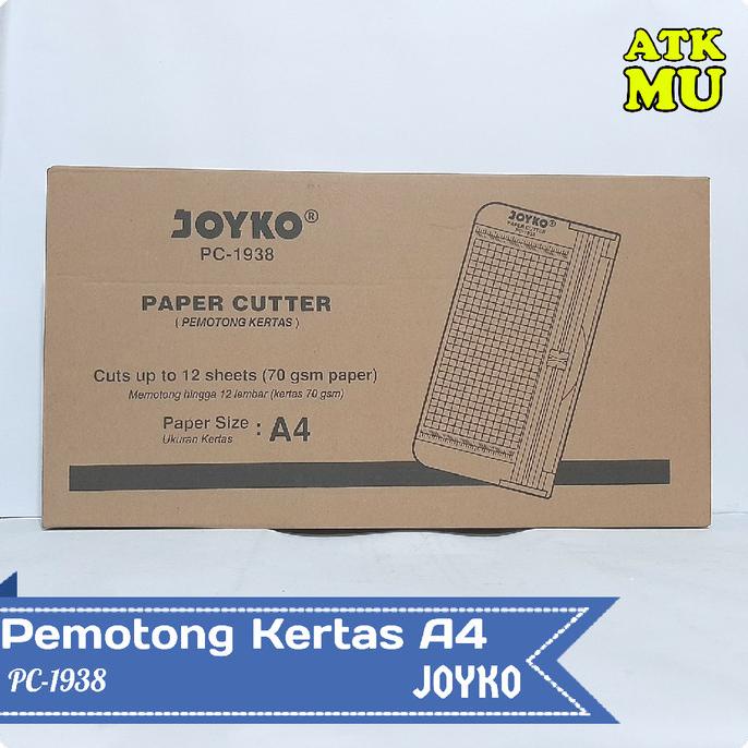 

Alat Pemotong Kertas Paper Cutter A4 Joyko Pc-1938 Extra Storage Terbaru