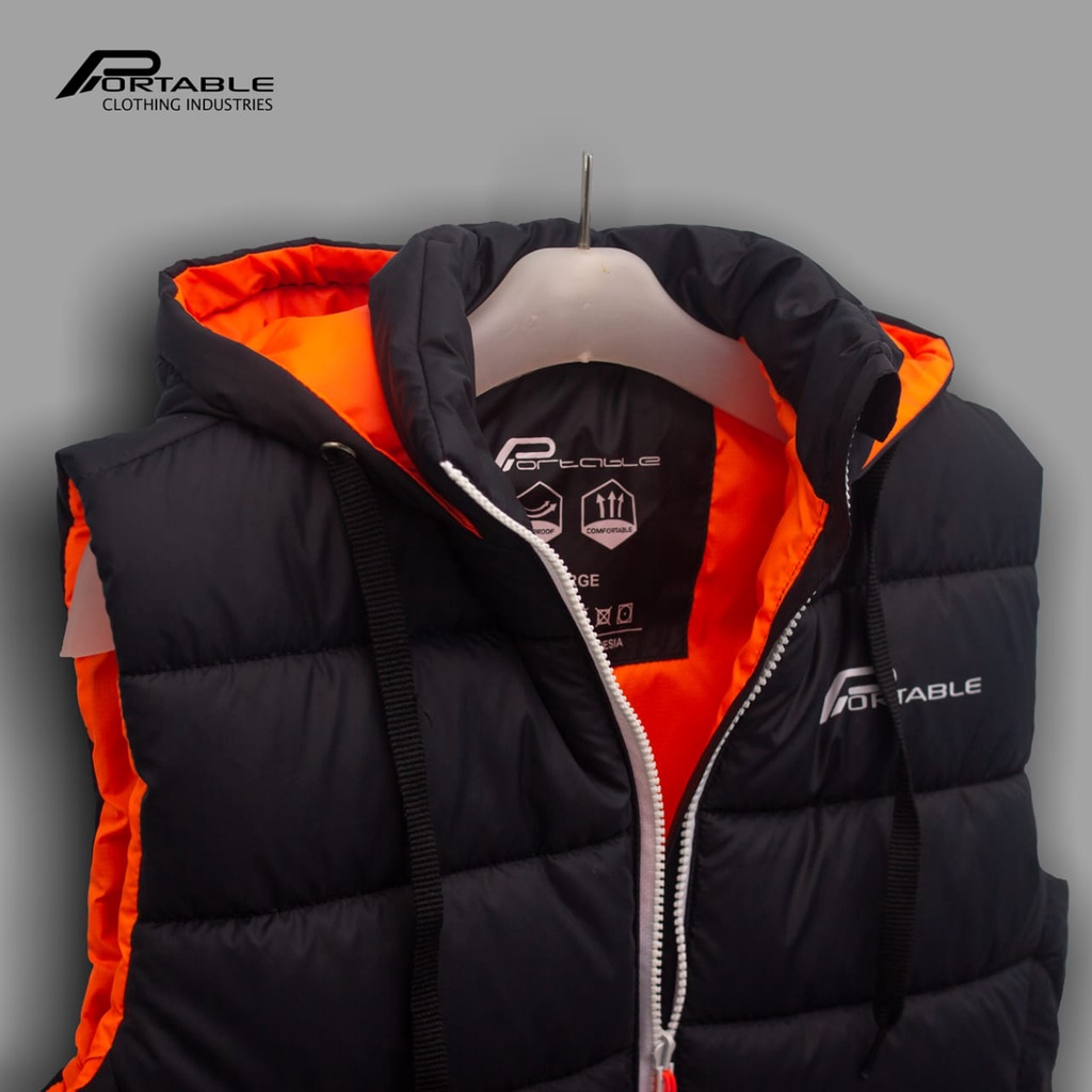 Jaket Rompi Pria keren Rompi Vest Motor Anti Angin Bahan Waterproof-3