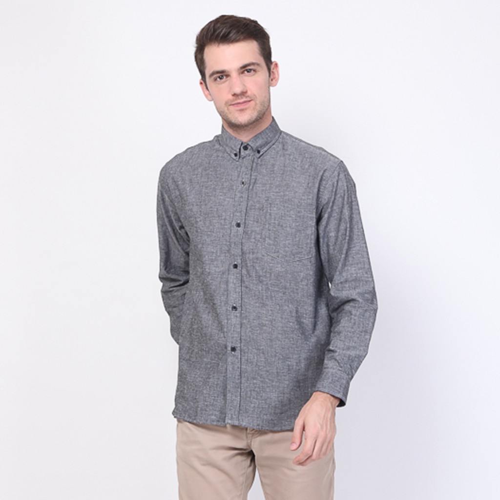 

17Seven Original Kemeja Polos Pria Lengan Panjang 0130-Frend