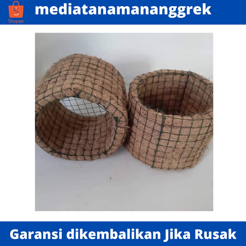Pot Bulat Sabut Kelapa / Pot Gantung / Pot Gantung Sabut Kelapa / Pot Dendrobium