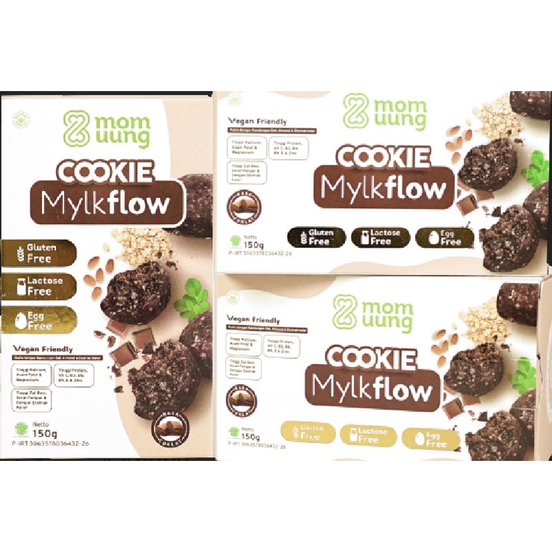 MYLKFLOW COOKIE MOMUUNG NEW 150gr/ Mylkflow cookies MOM UUNG CHOCO STRAWBERRY
