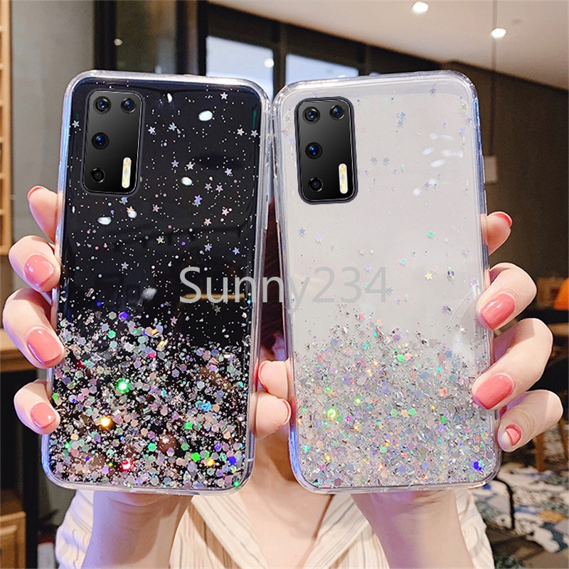 Bersinar Bintang Soft Case Samsung A21S A51S S21 Plus A10 A20 A30 A50 A70 A70S A10S A20S A30S A50S A71 A51 J7 J2 Prime Kasus-3