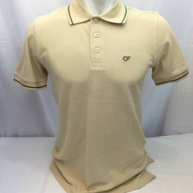 KAOS POLO COUNTRY FIESTA ORIGINAL COKLAT SUSU LIS